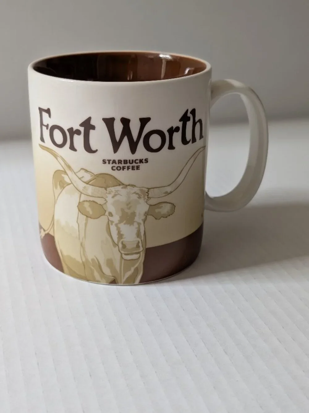 Starbucks FORT WORTH Texas Longhorn Global Icon Collector Series 16oz Coffee Mug